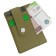 Cartholder (VV009-02550) genuine leather, green, 1x10x11 cm
