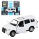 Metal machine Mitsubishi Pajero 4wd Turbo 1:43, inertia, doors open, white color