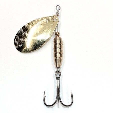Spinning spinning namazu Balna-Zar, weight 22 g, color 02. Brass