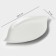 Porcelain dish Magistro "Rook", 33.5 × 17 cm, white color