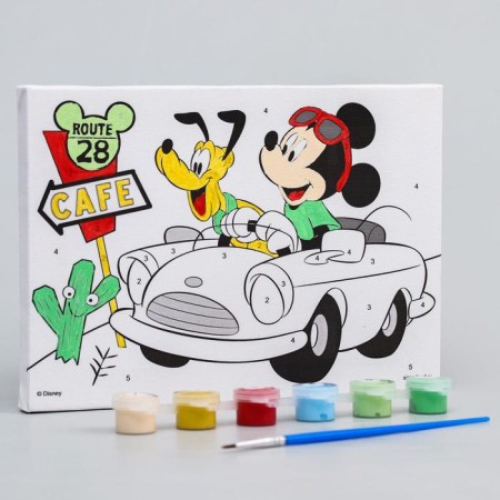Picture on numbers for children, 21x15 cm, Mickey Mouse-5