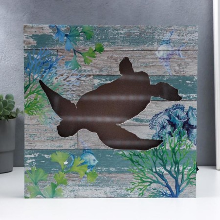 Light picture-wall "turtle" LED from batteries 3haa 3x30x30 cm Risalux-1