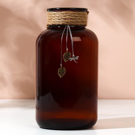 Vase for flowers, brown, 1000 ml.-1
