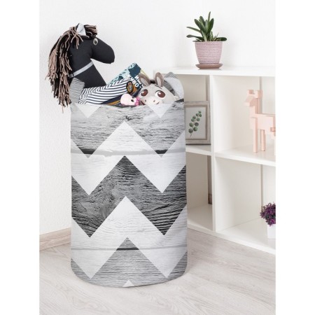 Basket for toys "Zigzag from the past, size 40x60 cm