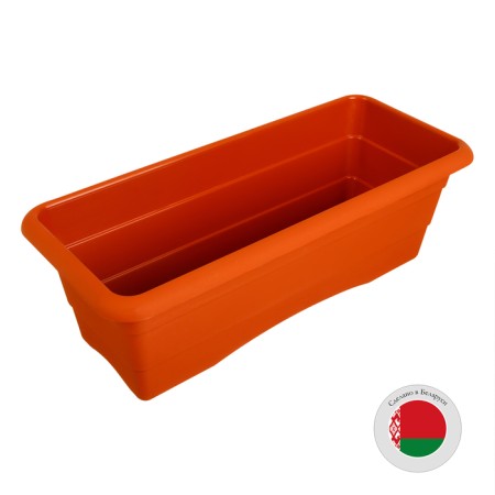 Box for flowers, 40 × 17.5 × 13.5 cm, 6 l, color terracotta-3