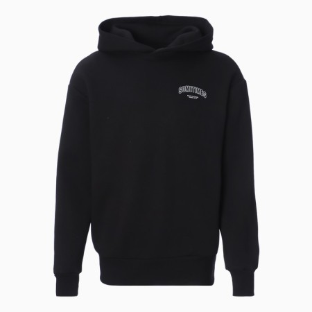 Male sweatshirt was laid down, black color, size 54-4