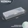 Organizer for storage, with a lid, 1 section, size 9.3 × 3.1 × 1.6 cm, the color is transparent