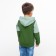 Sweatshirt for a boy, the color is gray-green, height is 104 cm