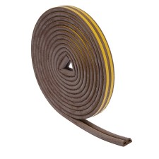 Rubber tundra seal, profile d, size 9x8 mm, brown, in packaging 10 m