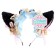 Carnival rim "anime ears" with a blue bandage