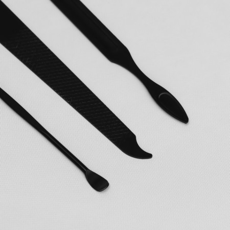 Manicure set, 9 items, in case, black color-6