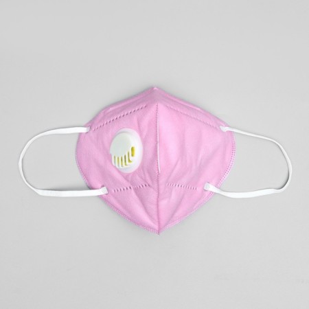 Respiratory mask Safety, 6-layer, with a valve, pink, 5 pcs. in the package-1