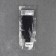 Hook for curtains, a clip with a lock, 2.7 × 1.8 cm, black color
