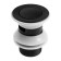 Bottom valve Zein, 1 1/4 ", a small button, with an overflow, for a shell, black