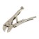 Manual tundra clamp, semicircular capture, with a latch, 105 mm