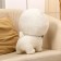 Soft toy "Dog in a butterfly", 40 cm, white color