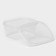 Container of food shares, 500 ml, 13 × 10 × 5.5 cm, rectangular, transparent
