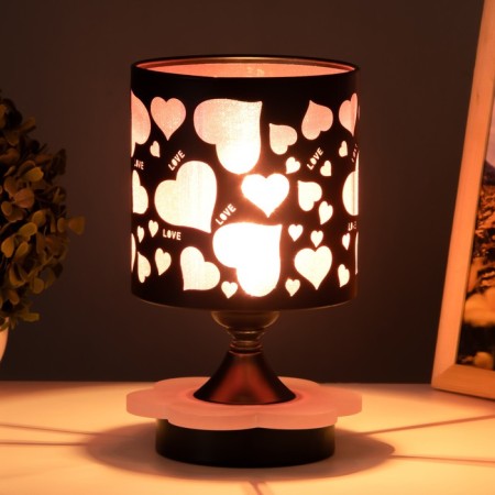 Aroma lace with backlight "Heart" G9 40W +RGB black 12x12x22.5 cm Risalux-2