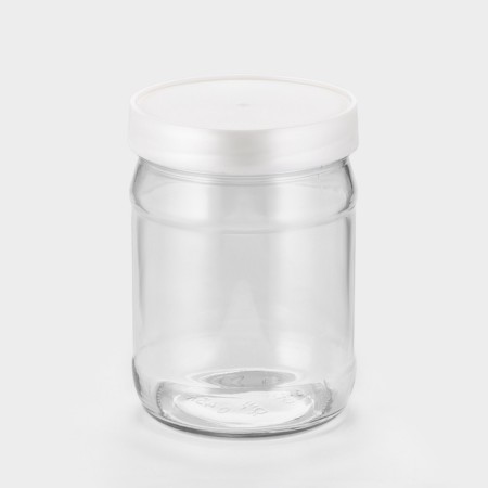 A set of glass cans with a silver polymer lid, TO-82 mm, 450 ml, 6 pcs.-3