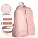 City backpack of artificial leather with lightning, pink color