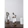 Polystone souvenir "Mom with her daughter, in white dresses with flowers" 9x8.5x23.5 cm