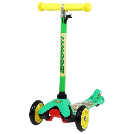 Graffiti scooter “In the forest”, Pu Pu 110/80 mm, ABEC 7, Green color-1