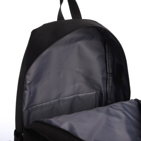 Youth backpack from lightning textiles, 5 pockets, USB, black color-6