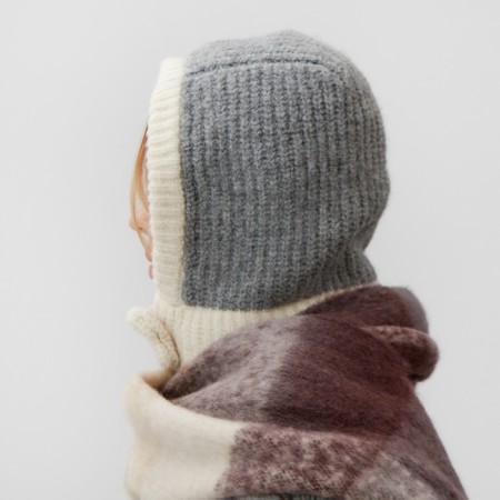Women's cap minaku, gray/milk color, rr 56-58-4