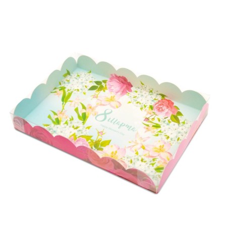 Box for cookies, "delicate holiday" 22 x 15 x 3 cm