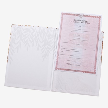 The folder for the certificate of marriage "Love Forever", A4-3
