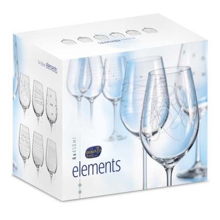 A set of glasses for the wine "Viola Elements", 450 ml, 6pcs