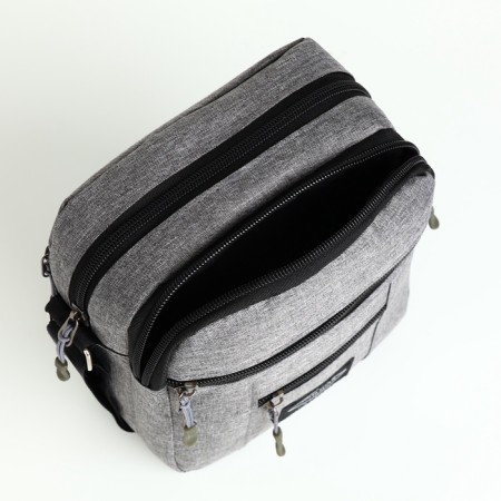 Male bag, gray color-4