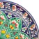 Largan Rishtan ceramics "Flowers", 31 cm, blue