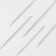 Embroidery needles “Assorted”, D = 0.85 / 1.05 / 1.25 mm, 4 - 6 cm, 25 pcs