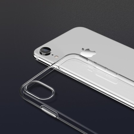 Hoco case for iPhone XR, polyurethane (TPU), thickness 0.8 mm, transparent-5
