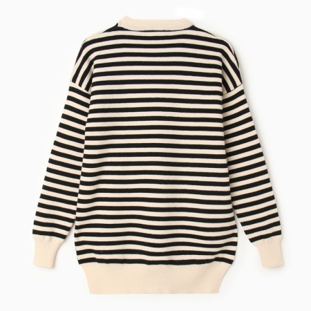 Female jumper, black/milk color, size 46-50-4