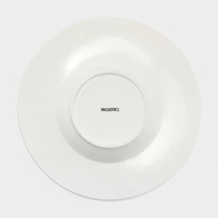 Deep plate under the Magistro paste "Argos", 250 ml, d = 26 cm, white color-3