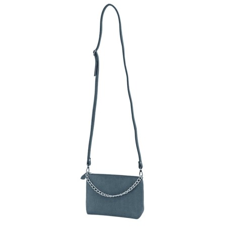 Women's bag (B2693-05141) Artificial leather + suede, gray, 1x210x20 cm-1