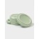 A baking pot “Sephir”, 250 ml, 15 × 10.5 × 6.3 cm, with handles, with a lid, ceramics, green