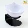 White bowl on a black stand 13 x 13 x 13.5 cm