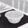 Plastic disposable soup, 600 ml, white color