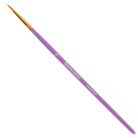 System of brushes synthetics 10 pieces, Brauberg, round; oval; flat; Liners-3