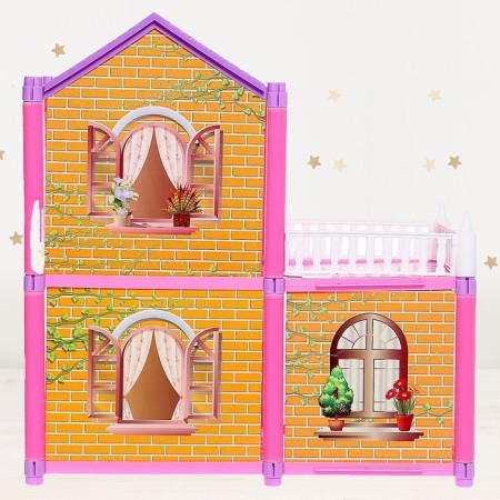 House for dolls "Cottage" with dolls and accessories-6