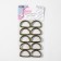 Half rings for bags, d = 25 mm, thickness - 3 mm, 10 pcs, bronze color