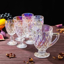 Set for drinks made of glass 