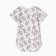 Body baby with short sleeve, pink color/zebras, height 80
