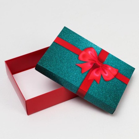 Gift box "Bant", green-red, 21 x 15 x 5 cm-2