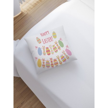 Decorative pillowcase "Easter garland", on a zipper, size 45x45 cm-1