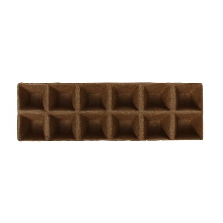 Peat cassette, 12 cells of 50 ml, 5 × 5 cm-2