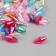 Beads for creativity Plastic "Rhombus Crystal Holography" set 20 grams mix 0.6x0.6x1.2 cm